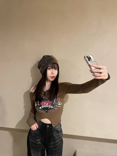 復古美拉德迷彩堆堆帽9