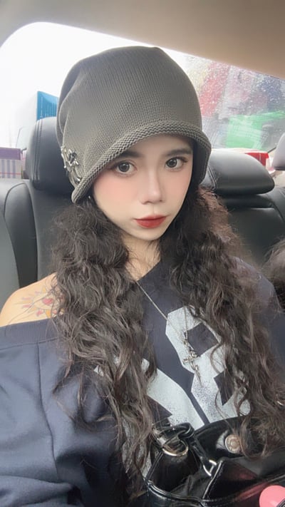 龐克十字小臉堆堆冷帽3