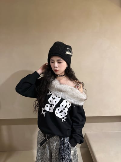 蝴蝶結堆堆針織冷帽5