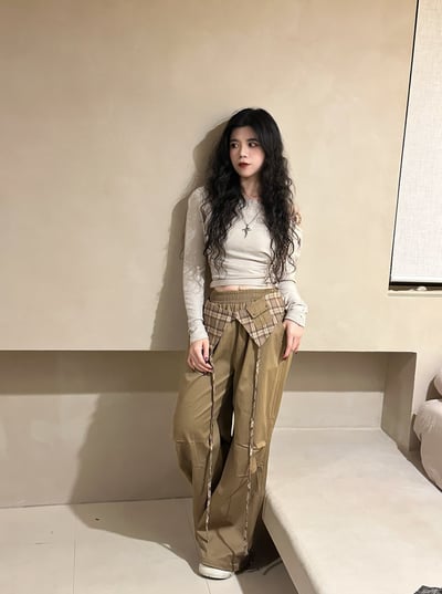 卯釘滾邊厚磅一字領上衣7