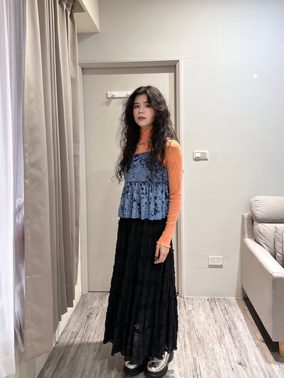 絲絨光澤感吊帶8