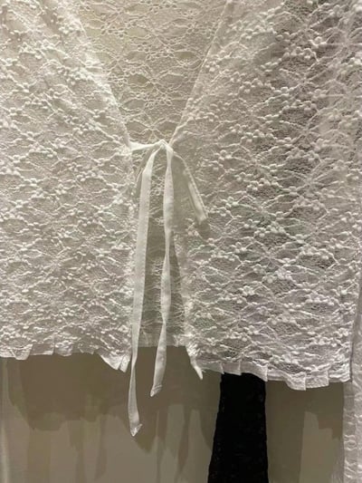 正韓 超親膚純慾小心機蕾絲罩衫7