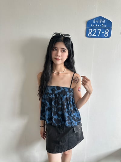 正韓 高級感鬆緊皮裙4