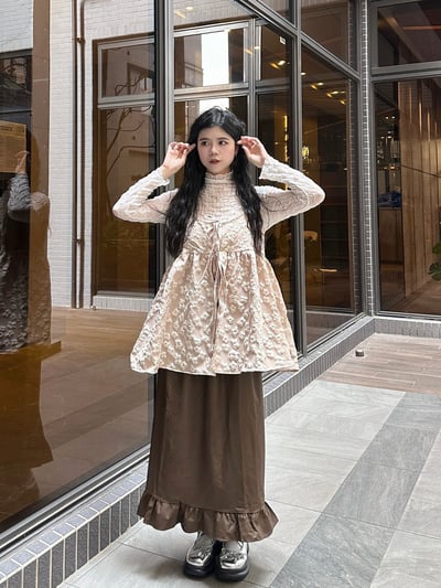 泡泡立體小花綁帶背心3