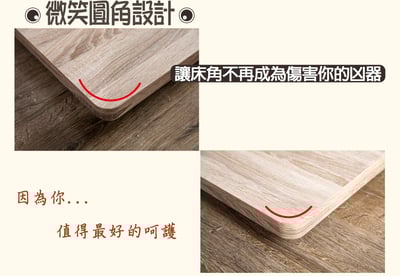 【戶方籽】萊恩梧桐/淺棕胡桃高腳床架 (可客製化)3