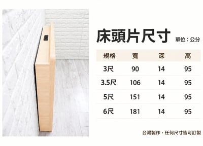 USB置物式床頭片--北歐楓木 (可訂做)7