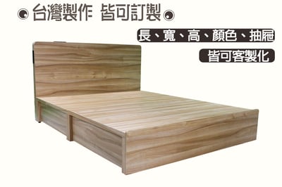 預購--菈妃收納式 抽屜床底(可客製化訂做)2