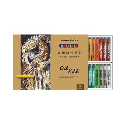 雄獅專家用油性粉彩 36色1