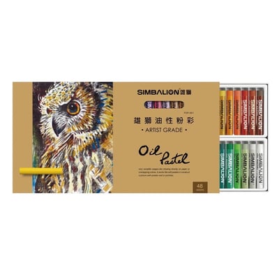 雄獅專家用油性粉彩 48色1