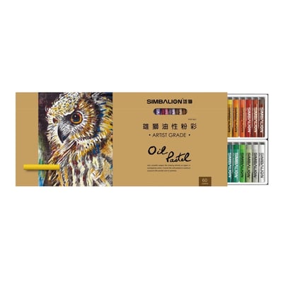 雄獅專家用油性粉彩 60色1