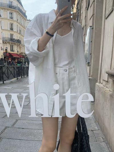 W8成團！《ounce》必收夏日白襯衫版型好又輕薄3