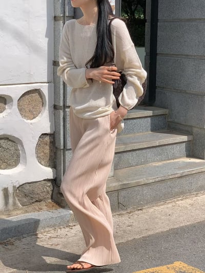 早鳥價開團中！《夏天的褲》有口袋皺皺褲(102-103cm)2