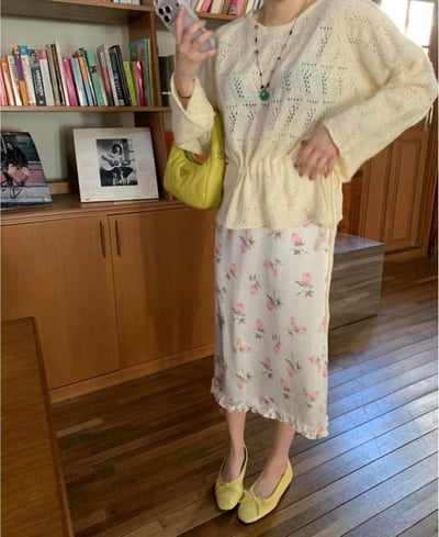 早鳥價開團中！《小資湊免運》後鬆緊花瓣下擺半裙1