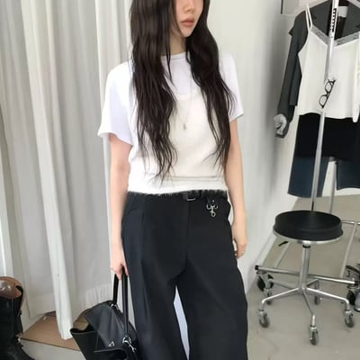 W7成團！只剩三色《26春夏爆紅設計師》寬鬆圓領tee2