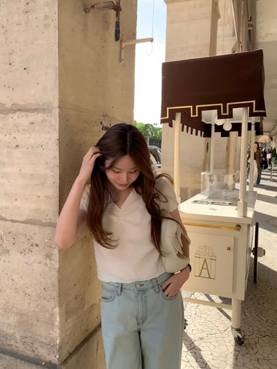 W9成團(早鳥價維持)！《ounce》胸前抓皺短袖上衣8