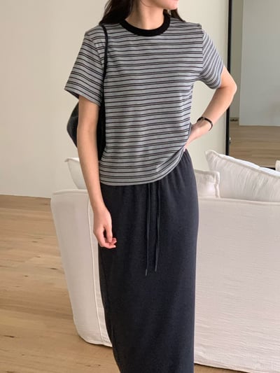 W6成團！《花語家》超Q彈條紋T回歸!(推新色高級gray)3