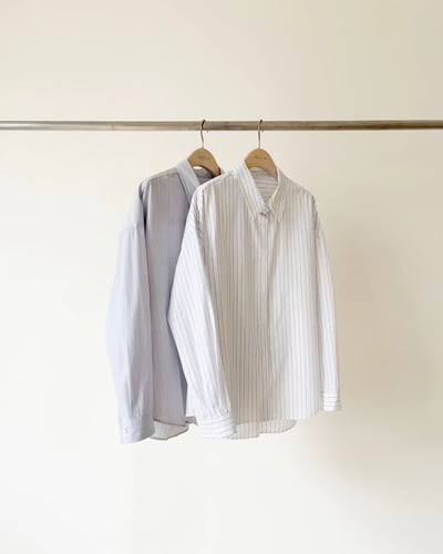 《ounce》落肩條紋襯衫16