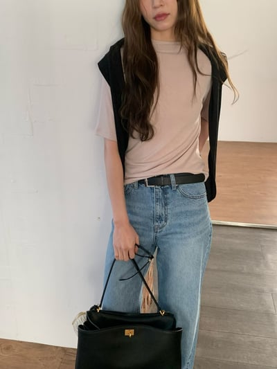 W7成團！《v家》微高領五分袖打底衣8