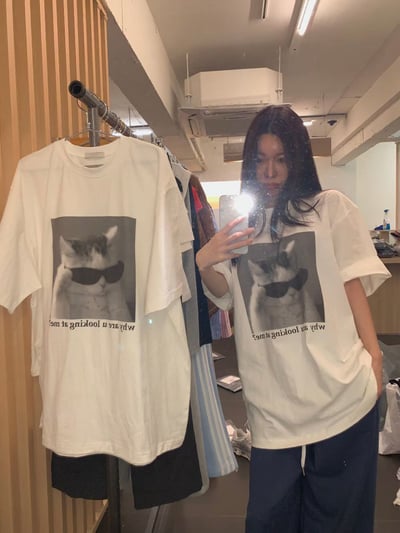 W7成團！《夏日T shirt》why r u looking at me? tee2