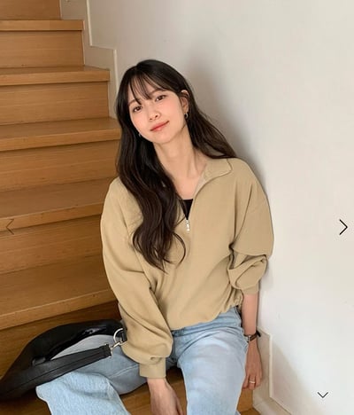 W5成團！《like jennie》半拉鍊jumper套裝(短褲長褲都有)1