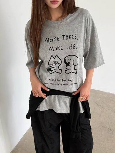 last 1早鳥價！《貓貓狗狗》貓狗和平種樹救地球T12