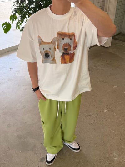 W7成團！《夏日T shirt》吐司面膜狗狗tee24