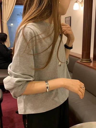 W6成團！《ounce》寬鬆短版顯瘦打底衣7