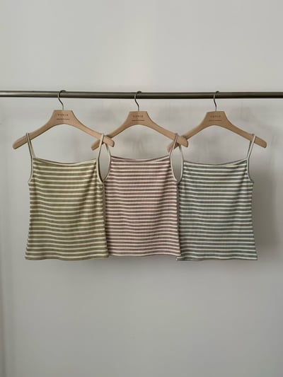 早鳥價開團中！《背心富翁》條紋細肩休閒背心9