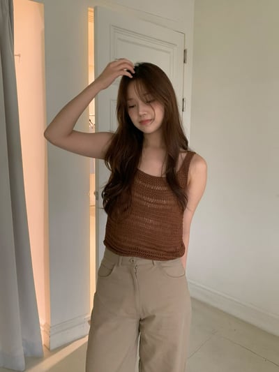 早鳥價開團中！《平價韓貨》針織鏤空背心11