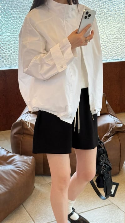 W5成團！《like jennie》半拉鍊jumper套裝(短褲長褲都有)24