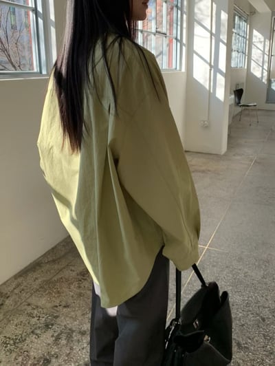 last 1早鳥價！《簡約俐落》oversize落肩襯衫3