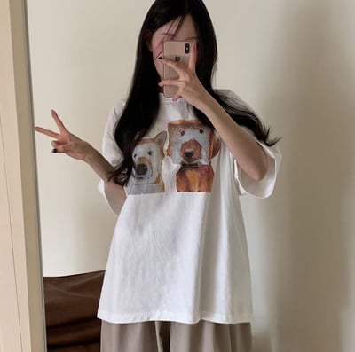 W7成團！《夏日T shirt》吐司面膜狗狗tee15