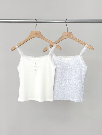 W5成團！《小清新》button T+ lace vest6