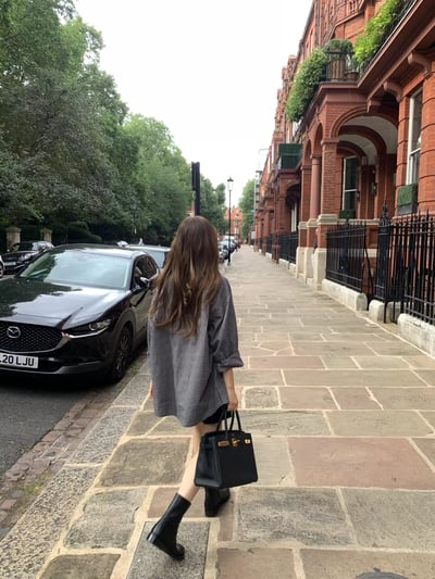 斷貨《ounce襯衫真的推》韓妞中性格紋襯衫15