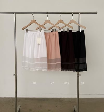 W5成團！《l&k》法式蕾絲半裙(onni推burgundy)18