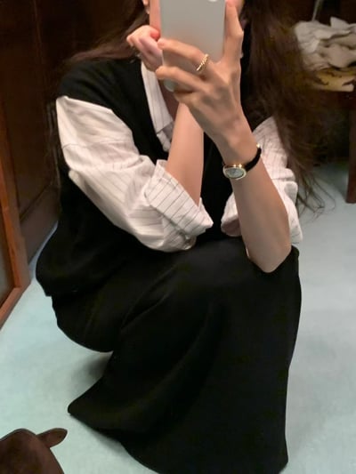 《ounce》落肩條紋襯衫7