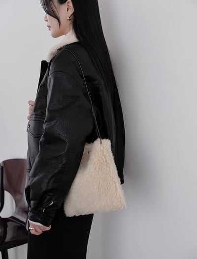 現貨一件！《敗部復活》可拆毛毛領皮衣外套3