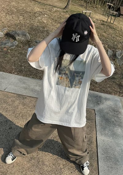 W7成團！《夏日T shirt》啤酒貓咪 tee2