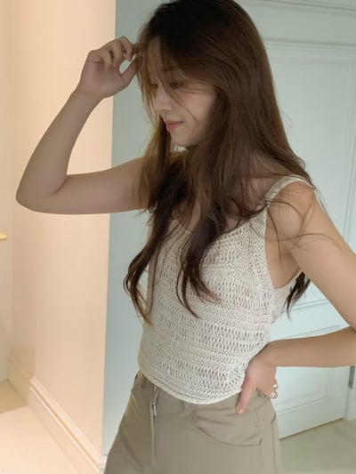 早鳥價開團中！《平價韓貨》針織鏤空背心8