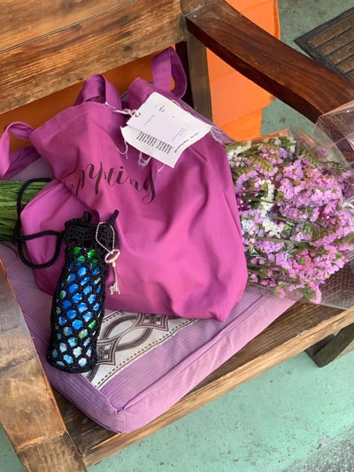 W7成團！《春日配件》春天的棉布袋(推army寶拉紫)10