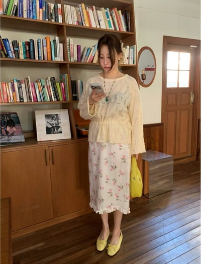 早鳥價開團中！《小資湊免運》後鬆緊花瓣下擺半裙6