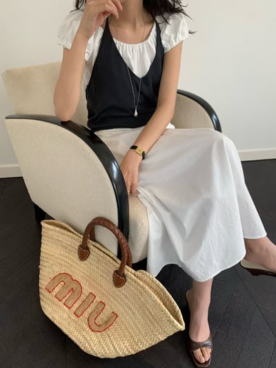 W7成團！《平價韓貨》仙女素色公主澎袖OPS3