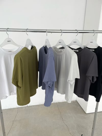 W7成團！只剩三色《26春夏爆紅設計師》寬鬆圓領tee13