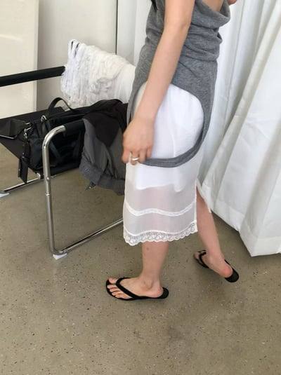 W5成團！《l&k》法式蕾絲半裙(onni推burgundy)20