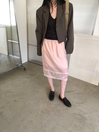 W5成團！《l&k》法式蕾絲半裙(onni推burgundy)4