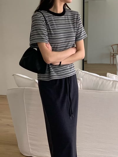 W6成團！《花語家》超Q彈條紋T回歸!(推新色高級gray)2