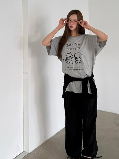 last 1早鳥價！《貓貓狗狗》貓狗和平種樹救地球T14