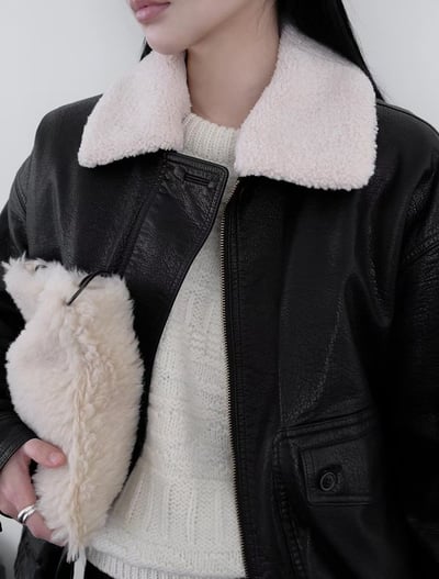 現貨一件！《敗部復活》可拆毛毛領皮衣外套4