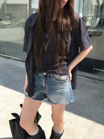 W7成團！《26春夏爆紅設計師》立體紋路感短袖罩衫12