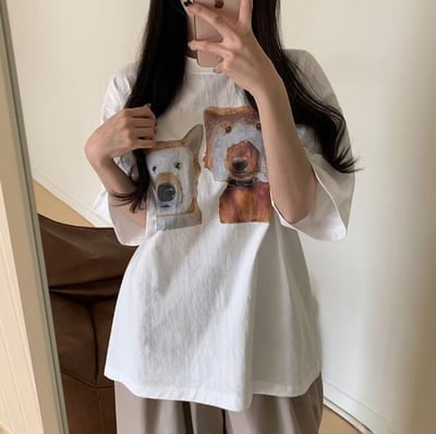 W7成團！《夏日T shirt》吐司面膜狗狗tee16